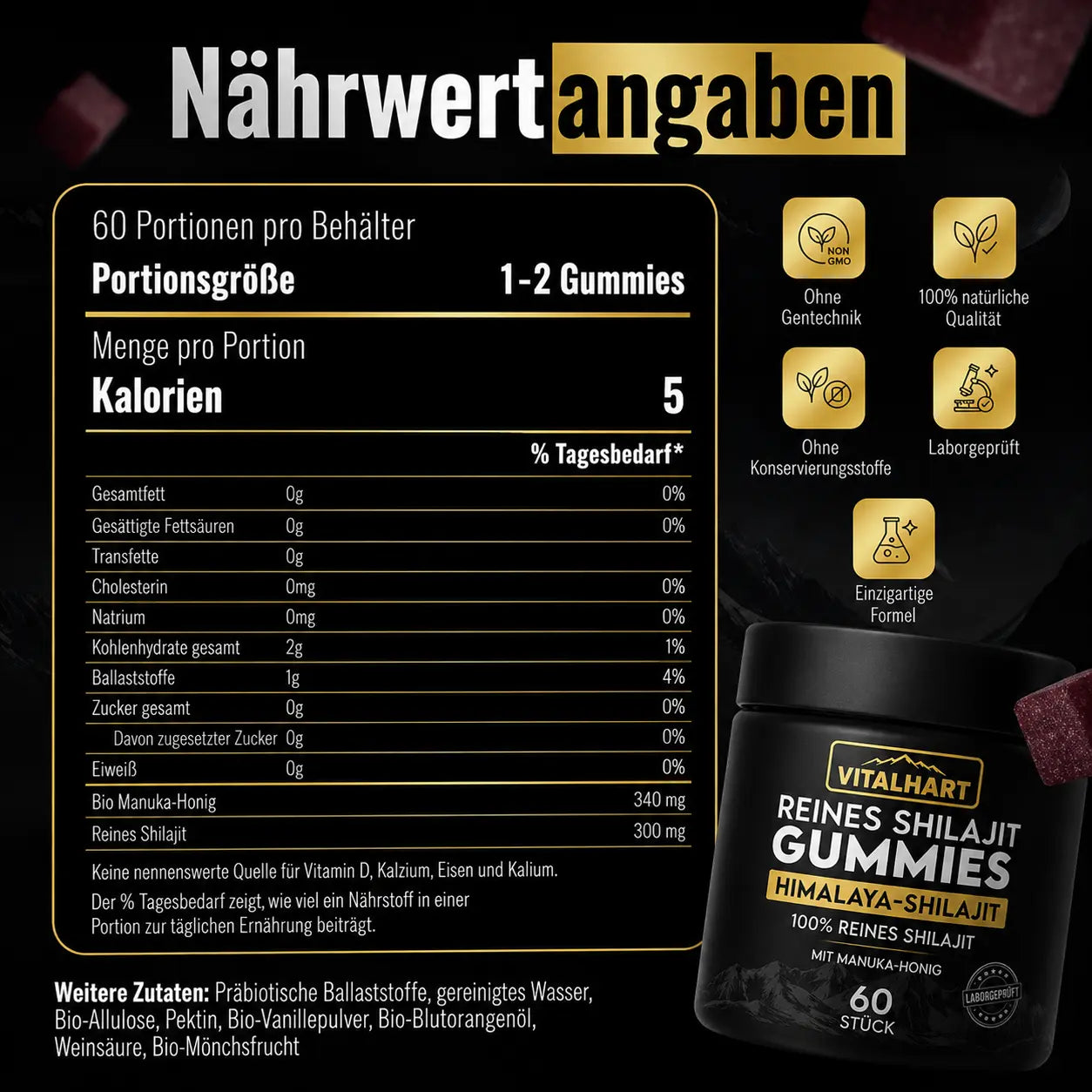 VITAL HART® MAXIMALE TESTOSTERON-REVITALISIERUNG
