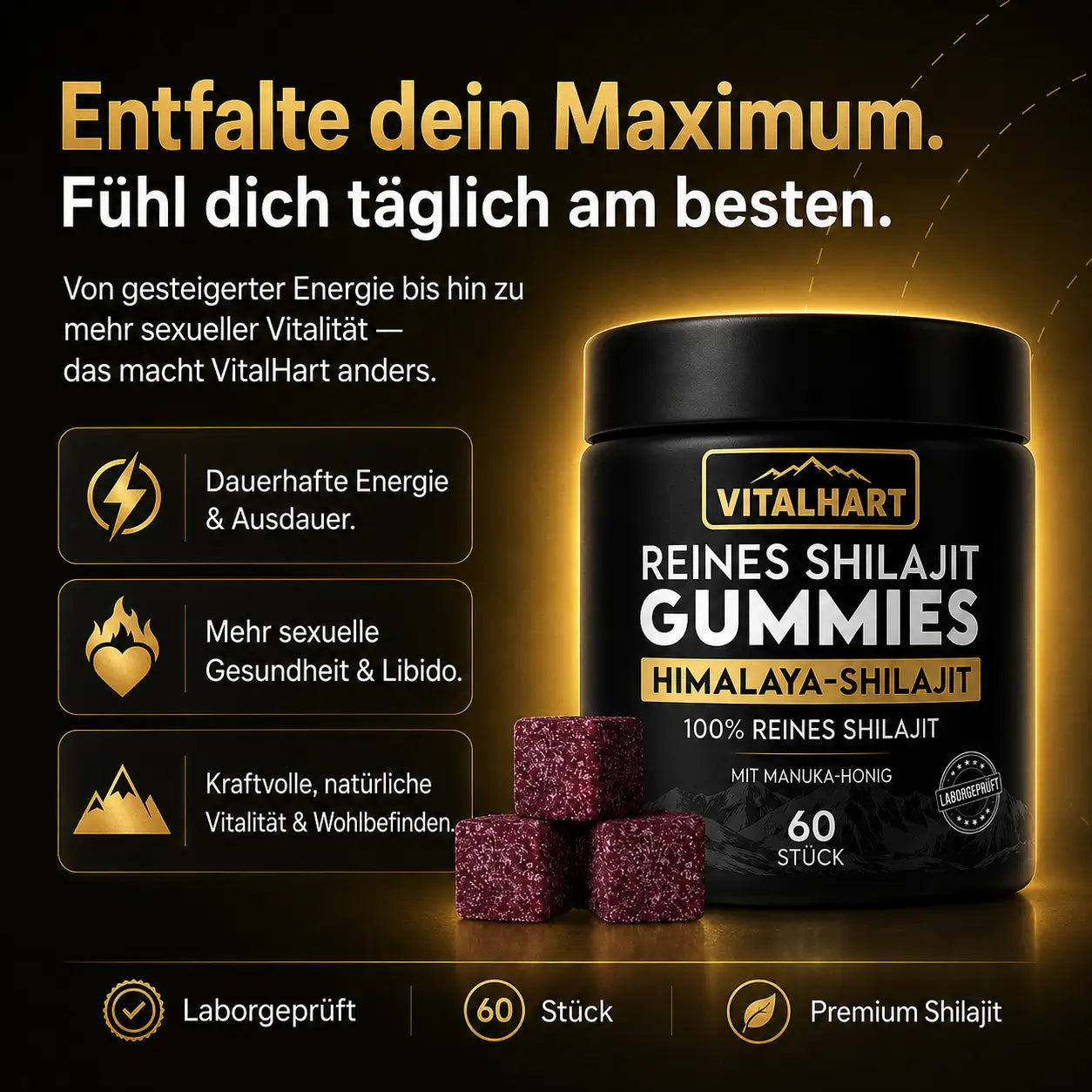 VITAL HART® MAXIMALE TESTOSTERON-REVITALISIERUNG