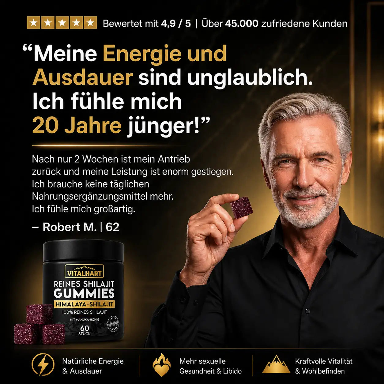 VITAL HART® MAXIMALE TESTOSTERON-REVITALISIERUNG
