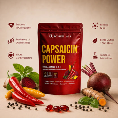 Capsaicin Power - Formula Avanzata per la  Circolazione e la Salute Cardiovascolare