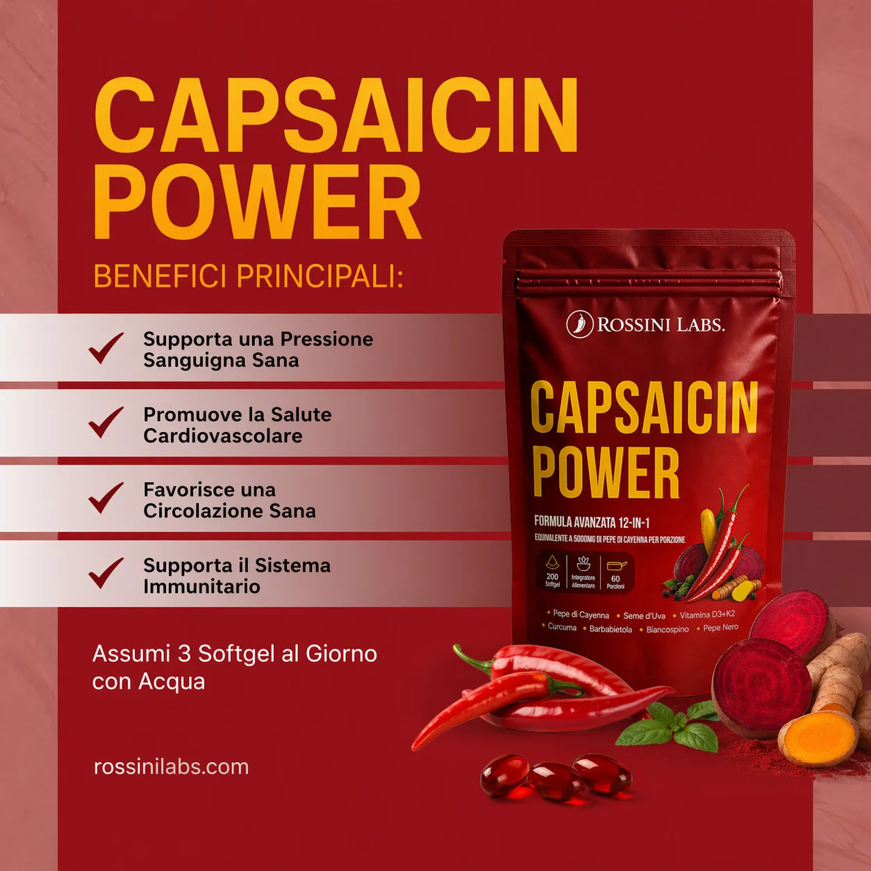 Capsaicin Power - Formula Avanzata per la  Circolazione e la Salute Cardiovascolare